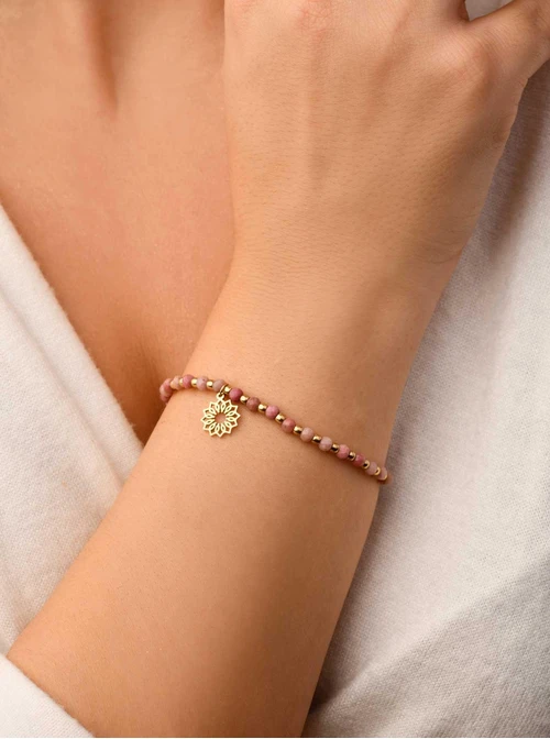 Bransoletka Rozeta Vezzi, Rodochrozyt, złoty S104521Z00