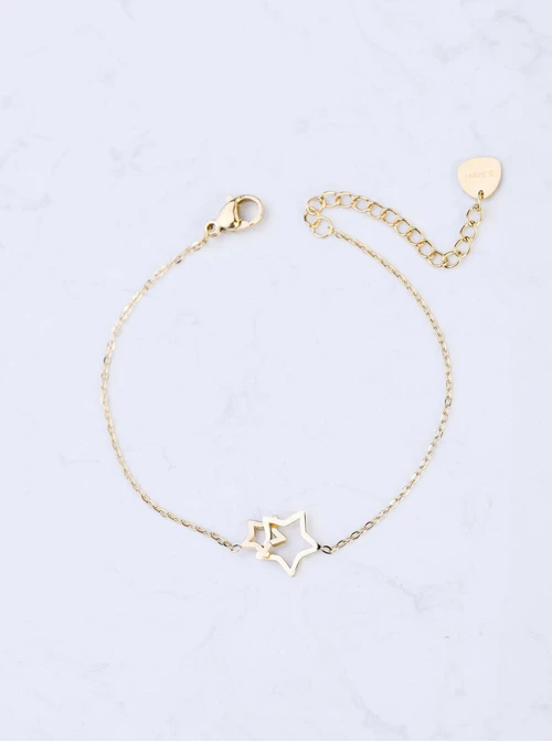 Bransoletka połączone gwiazdki,  złoty S104734Z00