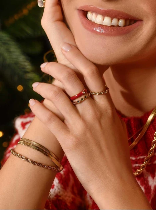 Bransoletka splot Corda, (0,4 cm), złoty S104664Z00