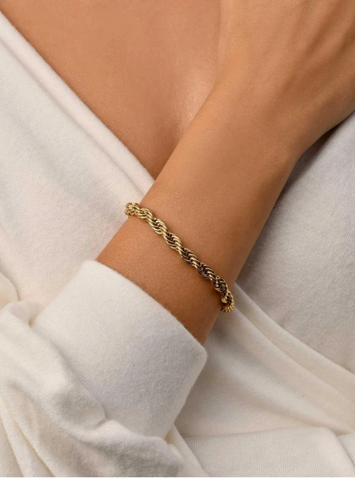 Bransoletka splot Corda, (0,6 cm), złoty S104668Z00