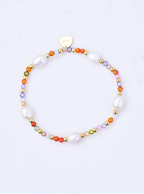 Bransoletka z perłami rzecznymi, złoty S104486Z00