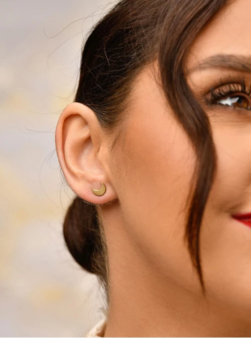 Kolczyki księżyce, złoty S204922Z00