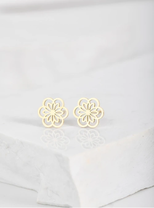 Kolczyki kwiatki, złoty S204866Z00