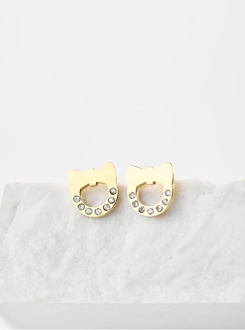 Kolczyki z kryształkami, złoty S204898Z00