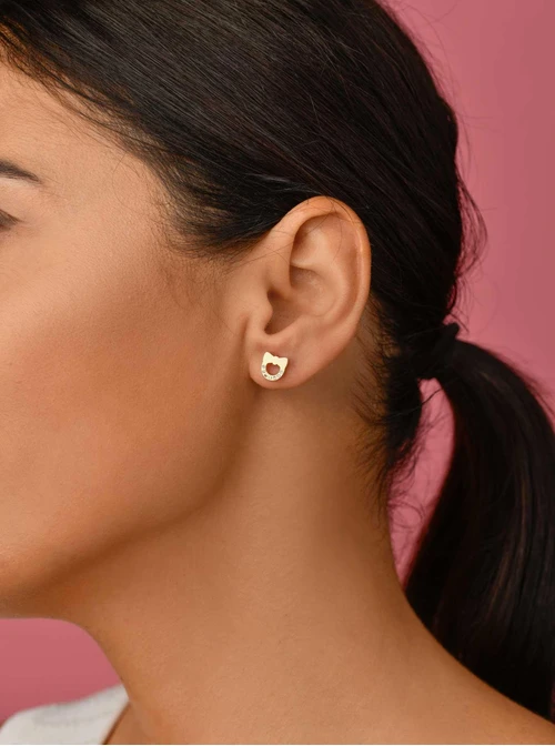 Kolczyki z kryształkami, złoty S204898Z00