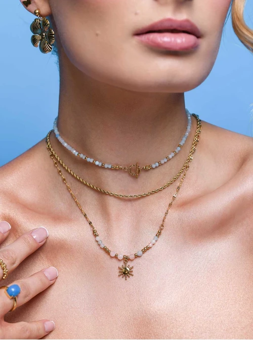 Naszyjnik splot Corda, (0,2 cm), złoty S304657Z00