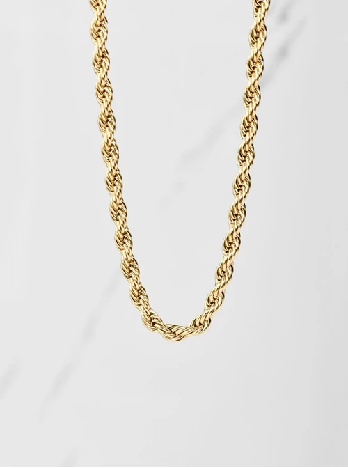 Naszyjnik splot Corda, (0,5 cm), złoty S304665Z00