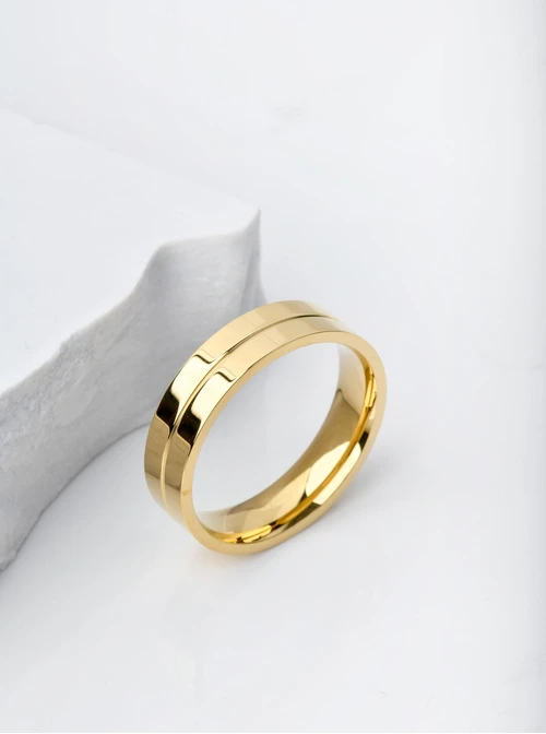 Obrączka unisex, kolor złoty S404186Z00