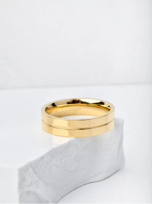 Obrączka unisex, kolor złoty S404186Z00