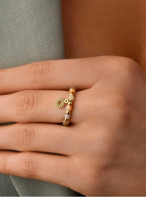  Pierścionek Agat Crazy Lace, złoty S404542Z00