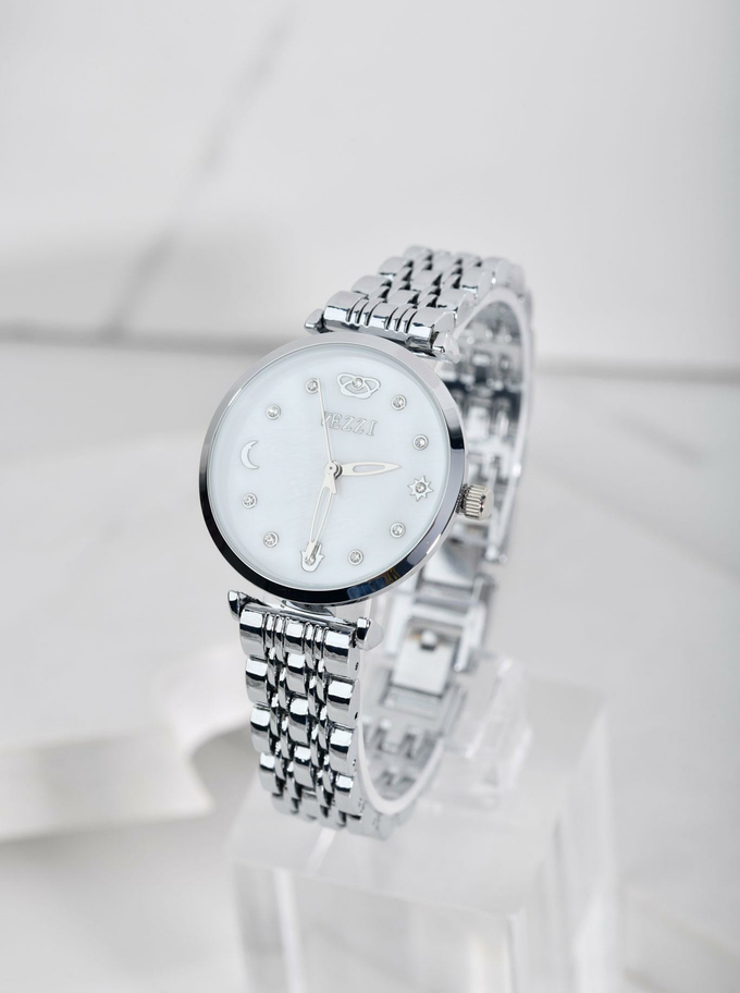 [Zestaw] Bransoletka serduszko z kryształkiem, srebrny S104945S00