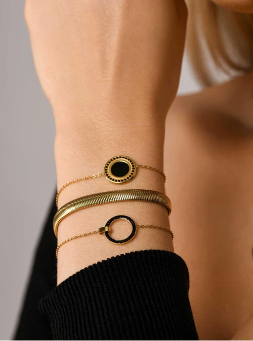 Bransoletka żmijka, złoty S104986Z00