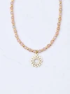 Choker Rozeta Vezzi, Kamień Słońca, złoty S304508Z00