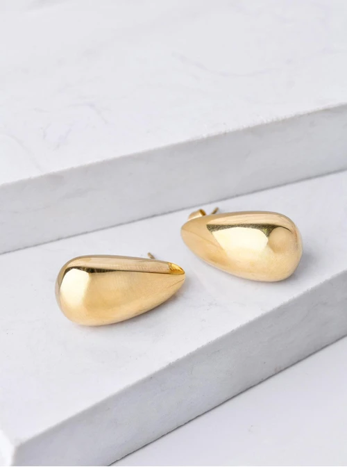 Kolczyki dmuchane, kropla (dł. 2,7cm), złoty S205153Z00