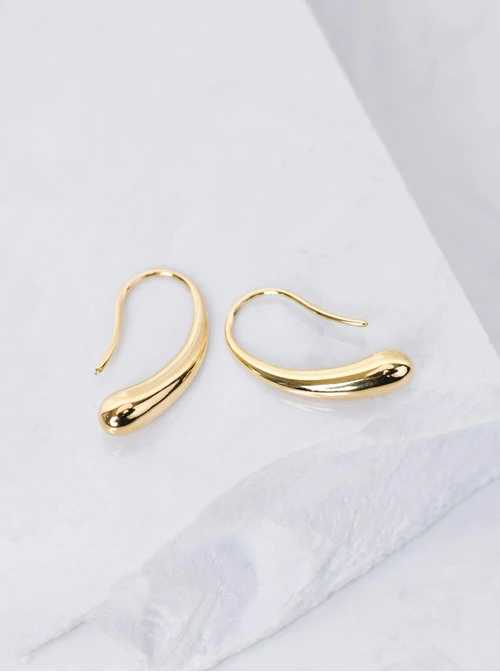 Kolczyki dmuchane sopelki, złoty S204995Z00