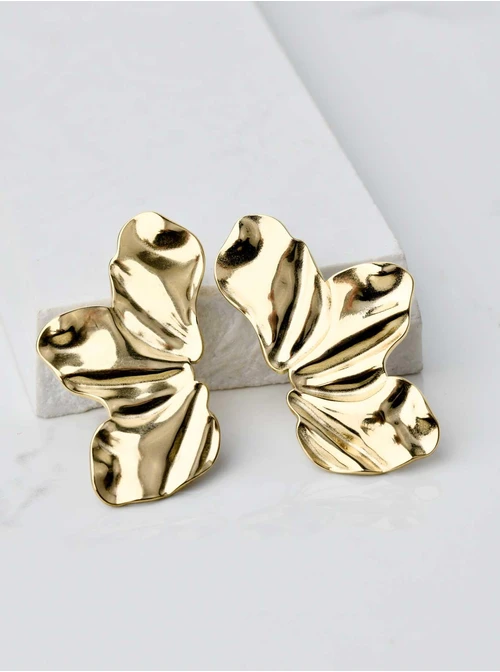 Kolczyki płatki Kwiatów, złoty S205107Z00