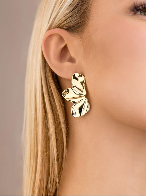 Kolczyki płatki Kwiatów, złoty S205107Z00