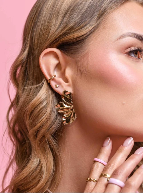 Kolczyki płatki Kwiatów, złoty S205107Z00