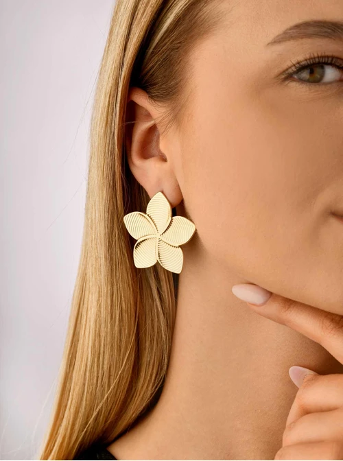 Kolczyki wiszące Kwiaty, złoty S205111Z00