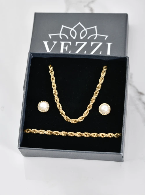 [Zestaw] Naszyjnik splot Corda, (0,5 cm), złoty S304665Z00