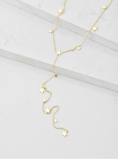 Naszyjnik krawatka gwiazdki, złoty S304983Z00