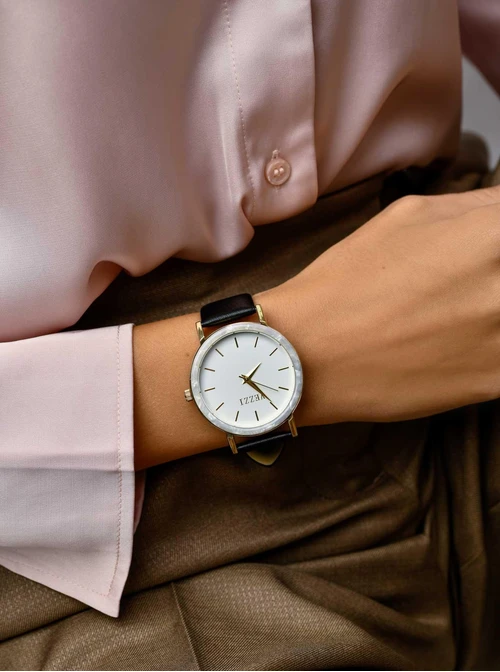 Zegarek, czarny, złoty B504702Z01