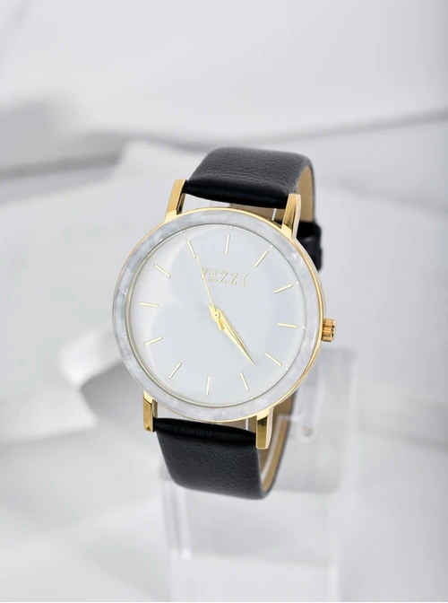 Zegarek, czarny, złoty B504702Z01