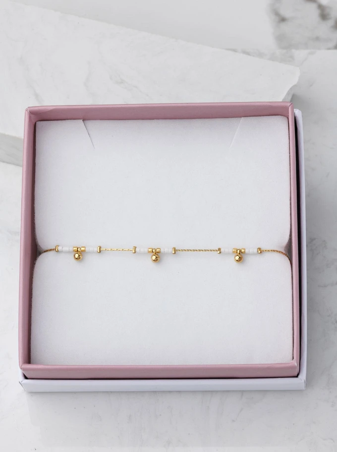 Bransoletka koraliki Miyuki, kulki, złoty S105647Z00