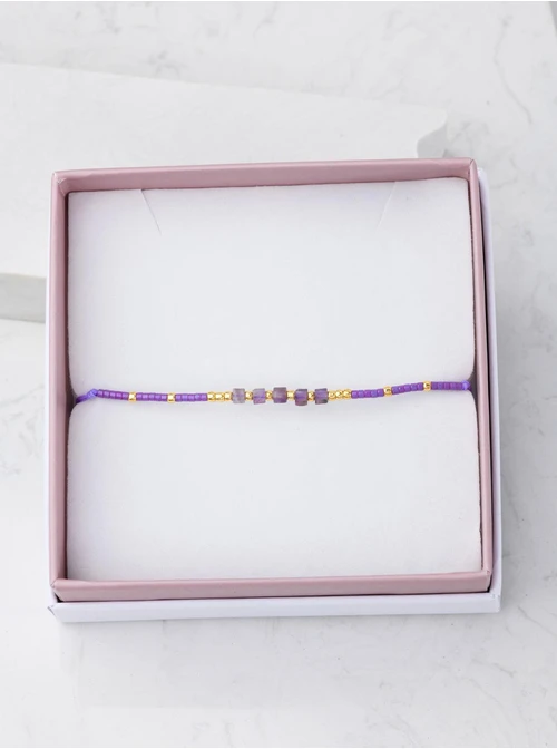 Bransoletka Ametyst, złoty S105606Z00