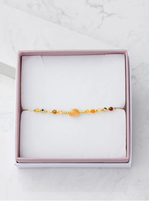 Bransoletka Jadeit Żółty, złoty S105630Z00