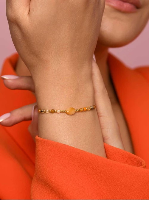 Bransoletka Jadeit Żółty, złoty S105630Z00