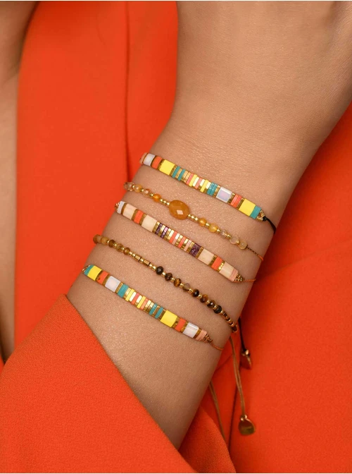 Bransoletka Jadeit Żółty, złoty S105630Z00