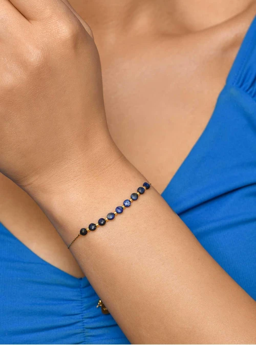 Bransoletka Lapis Lazuli, złoty S105611Z00