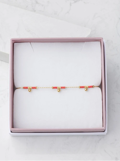 Bransoletka koraliki Miyuki, kuleczki, złoty S105648Z00