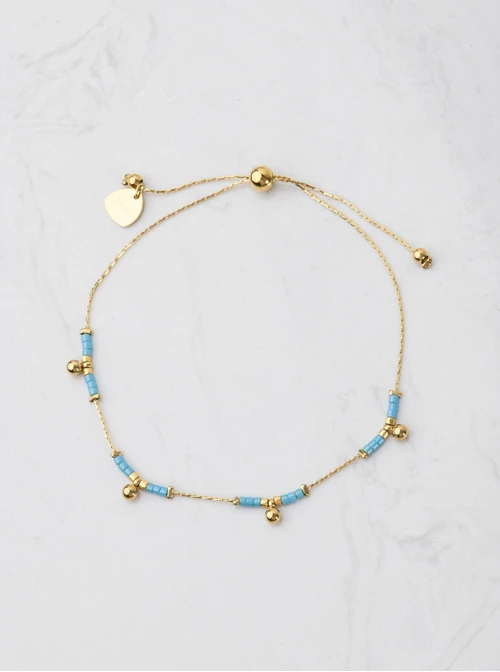 Bransoletka koraliki Miyuki, kulki, złoty S105640Z00