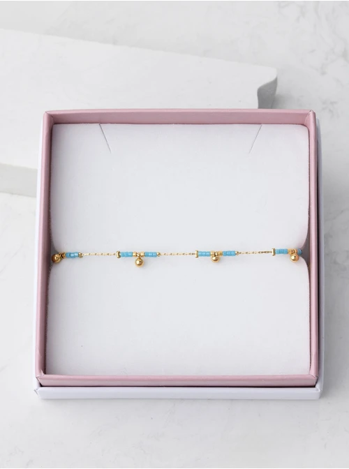 Bransoletka koraliki Miyuki, kulki, złoty S105640Z00