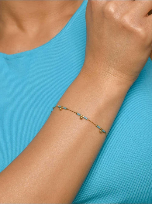 Bransoletka koraliki Miyuki, kulki, złoty S105640Z00