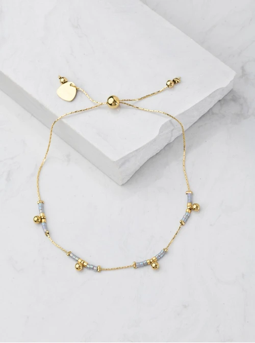 Bransoletka koraliki Miyuki, kulki, złoty S105642Z00