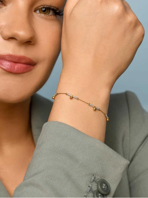 Bransoletka koraliki Miyuki, kulki, złoty S105642Z00