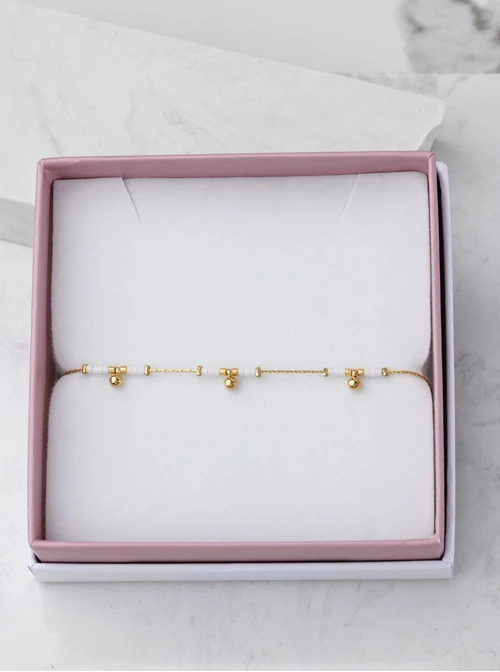 Bransoletka koraliki Miyuki, kulki, złoty S105647Z00