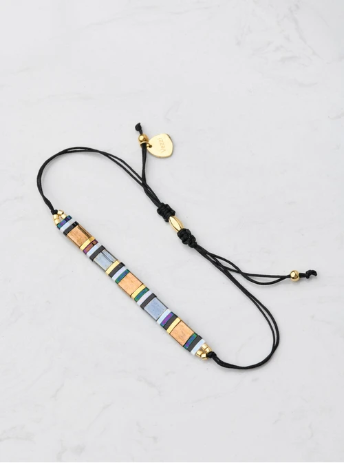 Bransoletka koraliki Miyuki, sznurek S105513Z00