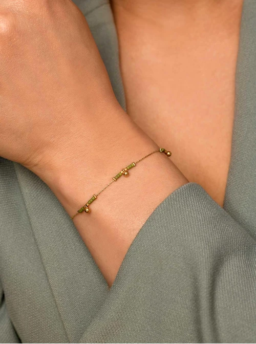 Bransoletka koraliki Miyuki, złoty S105646Z00