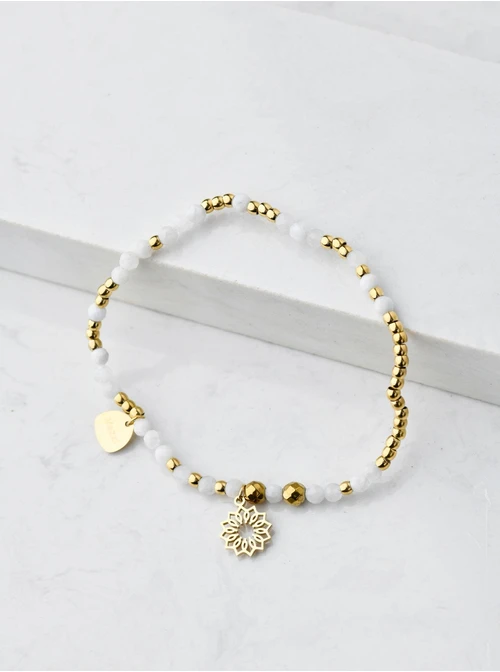 Bransoletka rozeta Vezzi, Kamień Księżycowy, złoty S105210Z00