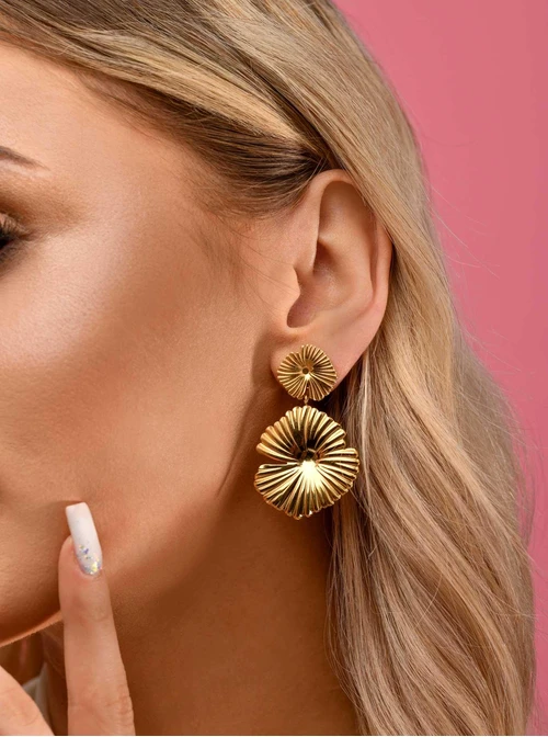 Kolczyki Kwiaty, złoty S205109Z00