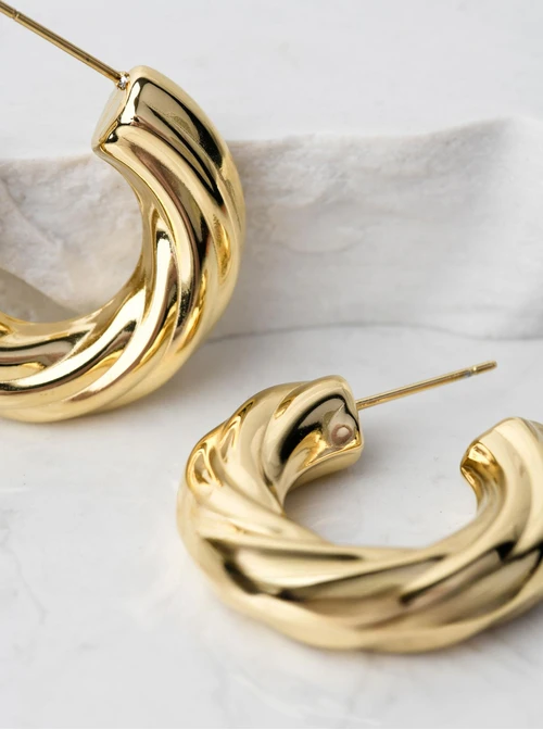 Kolczyki dmuchane koła, złoty S205541Z00