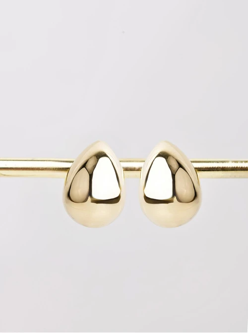 Kolczyki dmuchane, kropla, złoty S205151Z00