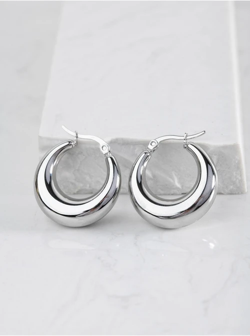 Kolczyki dmuchane księżyce, srebrny S205583S00