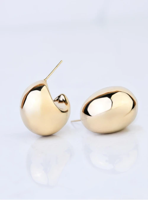 Kolczyki dmuchane księżyce, złoty S205556Z00