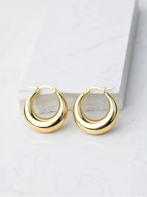 Kolczyki dmuchane księżyce, złoty S205583Z00