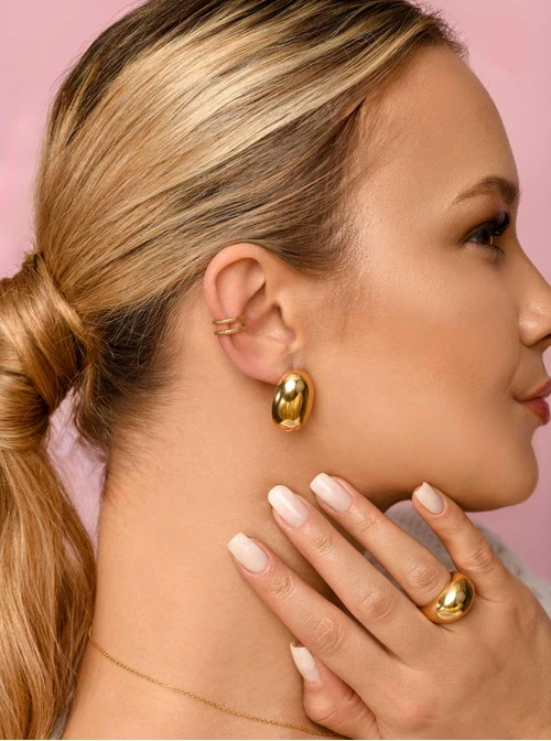 Kolczyki dmuchane, złoty S205155Z00